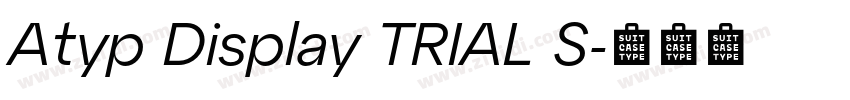 Atyp Display TRIAL S字体转换